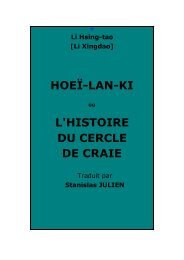 Hoeï-lan-ki, ou l'Histoire du Cercle de Craie - Chine ancienne