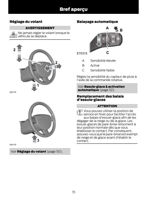 FORD MONDEO Manuel du conducteur - Ford MAROC