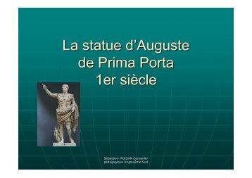 La statue d'Auguste de Prima Porta 1er siècle - Des outils pour la ...