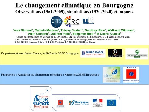 Le changement climatique en Bourgogne