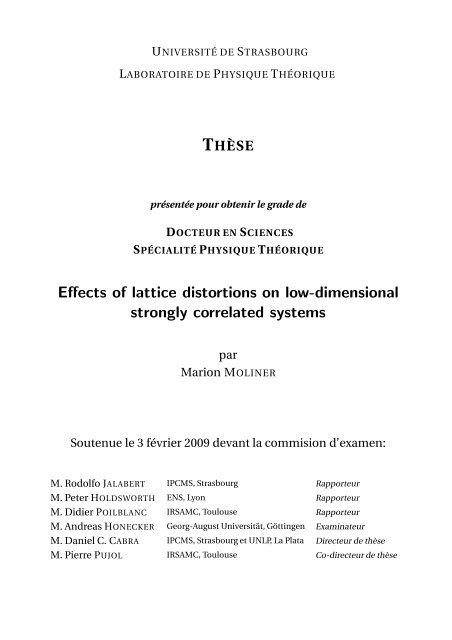 M - THESES ET MEMOIRES DE L'UDS - Université de Strasbourg