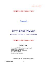 Français LECTURE DE L'IMAGE - Cenaffe