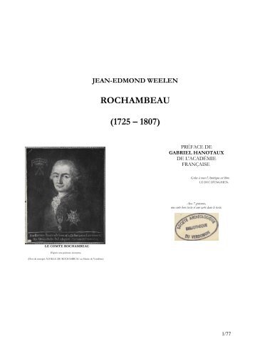 rochambeau - Société archéologique, scientifique et littéraire du ...