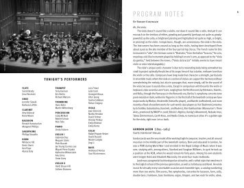 PROGRAM NOTES - Boston Modern Orchestra Project