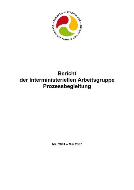 IMAG - Bericht der Arbeitsgruppe Prozessbegleitung 2007 - BMWA