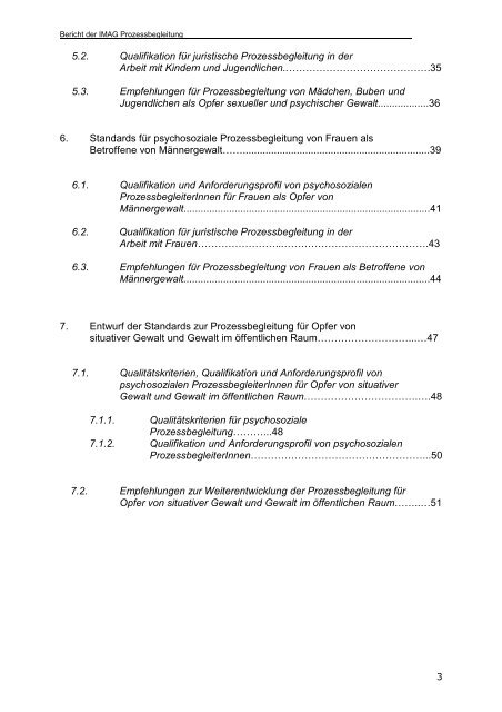 IMAG - Bericht der Arbeitsgruppe Prozessbegleitung 2007 - BMWA