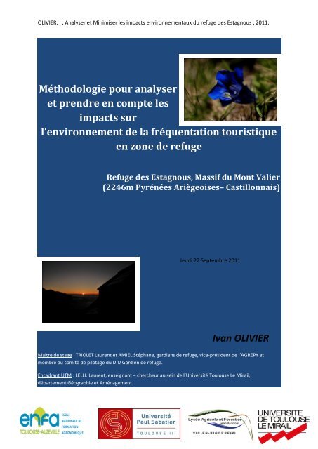 Méthodologie pour analyser et prendre en compte les impacts sur l ...