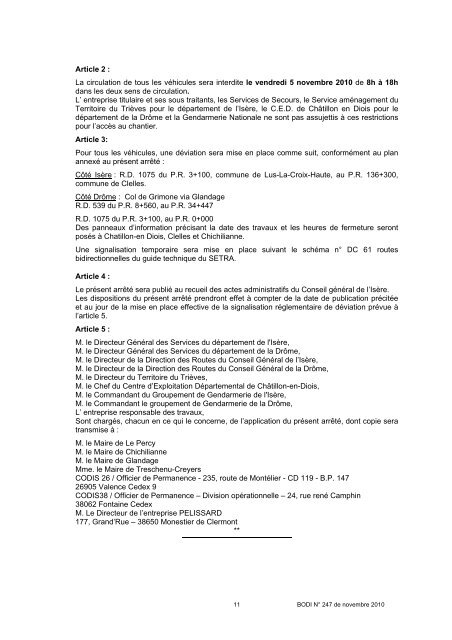 BODI n°247 - Novembre - Conseil général de l'Isère
