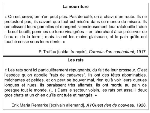 IV – La vie au front et à l’arrière