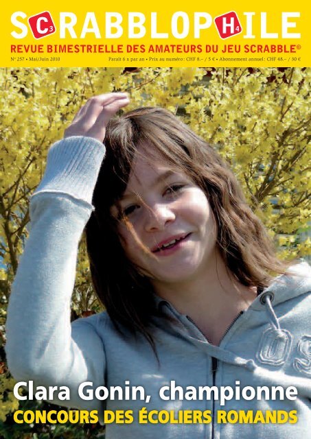 Mai/Juin 2010 - Fédération Suisse de Scrabble