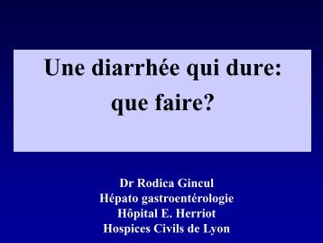 Une diarrhée qui dure : que faire - Les Jeudis de l'Europe