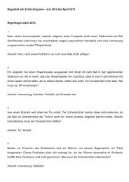 Regelfragen SR-Gruppen - Bodensee