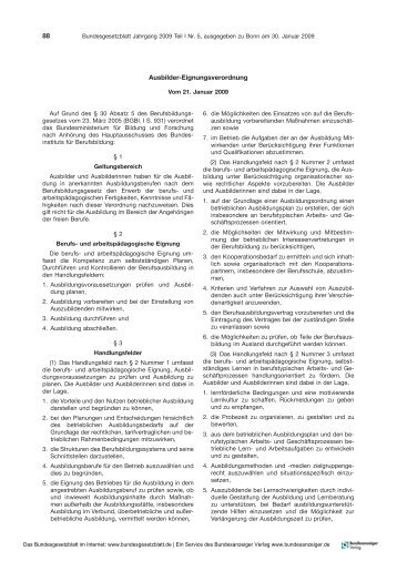 Ausbilder-Eignungsverordnung - Bundesministerium für Bildung ...