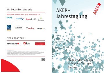 AKEP- Jahrestagung - Börsenverein des Deutschen Buchhandels