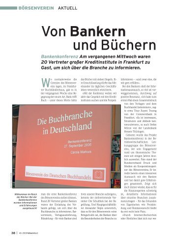 Von Bankern und Büchern - Börsenverein des Deutschen ...