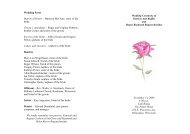 Wedding Ceremony Bulletin - Bogenschneider.org