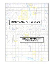 2005 Annual Review - Montana Board of Oil and Gas