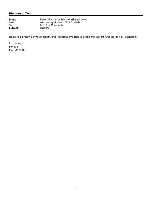 Microsoft Office Outlook - Memo Style - Montana Board of Oil and Gas