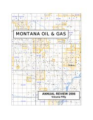 2006 Annual Review - Montana Board of Oil and Gas
