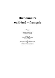 Dictionnaire ouldémé – français