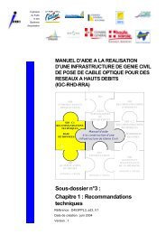 Manuel d'aide à la réalisation d'une infrastructure de génie civil de ...