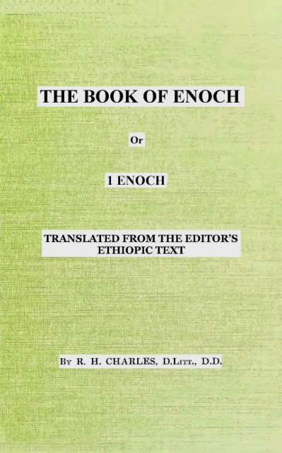 the-book-of-enoch-r-h-charles - Fallen Angels