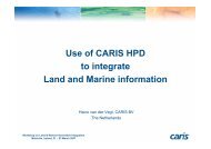 Use of CARIS HPD to integrate Land and Marine ... - EuroSDR