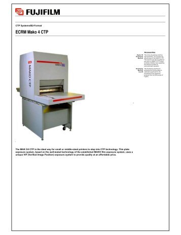 ECRM Mako 4 CTP - Bob Weber, Inc.