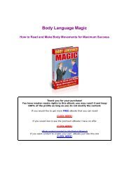 Body Language Magic - books