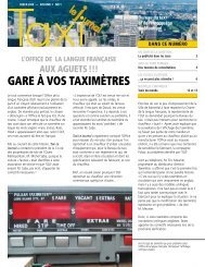 Taxi le Journal - Ville de Montréal