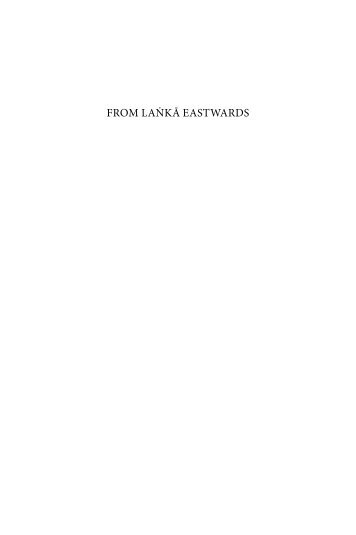 FROM LAṄKĀ EASTWARDS - Books and Journals