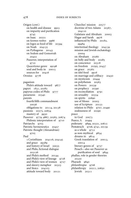 Philo of Alexandria - Books and Journals