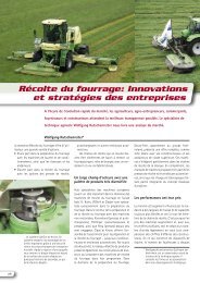 Récolte du fourrage: Innovations et stratégies des entreprises