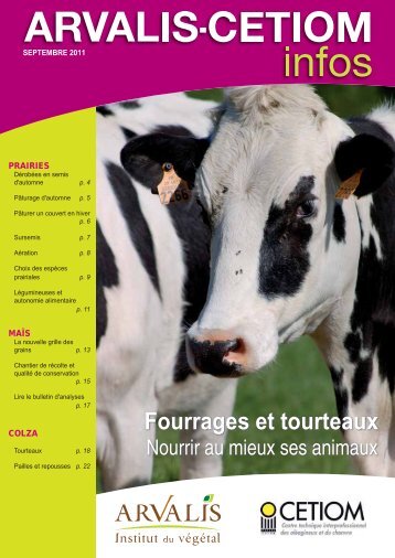 Fourrages et tourteaux - Agriculture de Conservation