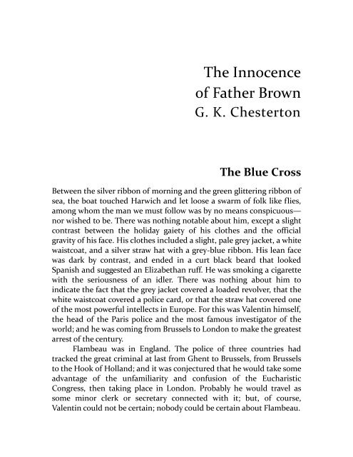 G K Chesterton - The Innocence of Father Brown.pdf - Bookstacks