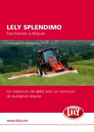 LELY SPLENDIMO - Avenir Motoculture