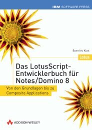 Das LotusScript-Entwicklerbuch für Notes/Domino 8 - Addison-Wesley