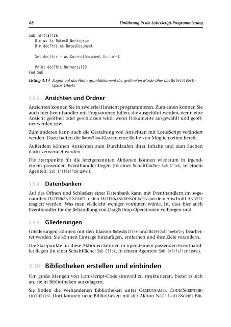 Das LotusScript-Entwicklerbuch für Notes/Domino 8 - Addison-Wesley