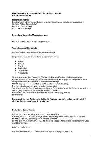 Protokoll SK 2011-09-28 - Die Borner Runde