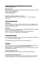 Protokoll SK 2010-10-27 - Die Borner Runde