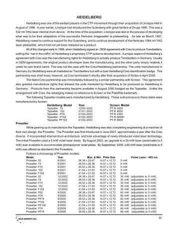 HEIDELBERG - Bob Weber, Inc.