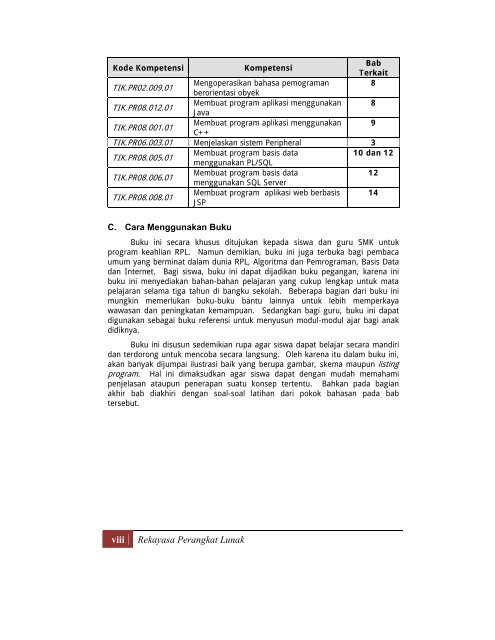 rekayasa perangkat lunak jilid 2 smk - Bursa Open Source