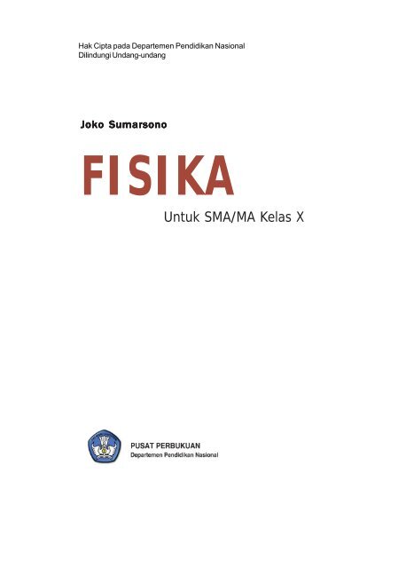 Kelas 1 SMA Fisika Joko Sumarno