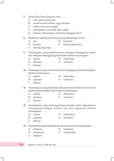 Evaluasi Akhir Bab