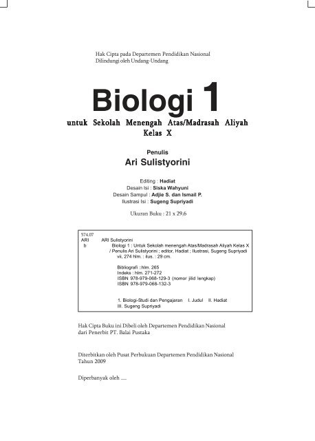 Kelas 1 Sma Biologi Ari Sulistyorini