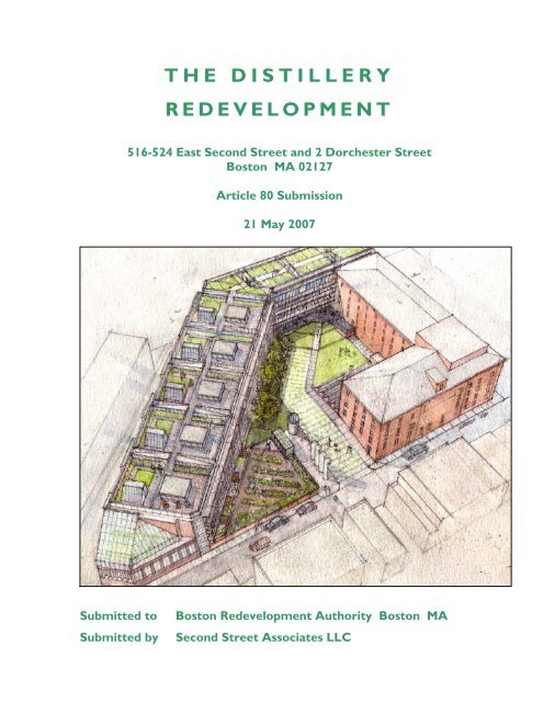 the distillery redevelopment - Boston Redevelopment Authority