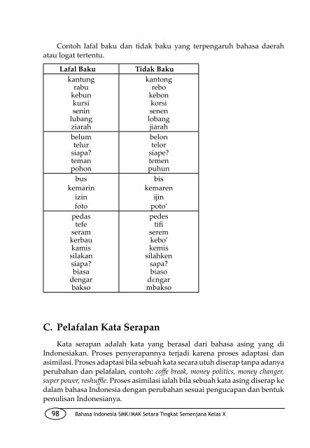 Bahasa Indonesia 1: untuk SMK/MAK