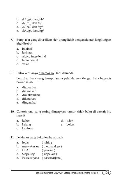 Bahasa Indonesia 1: untuk SMK/MAK