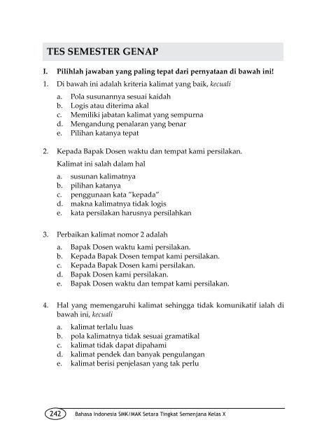 Bahasa Indonesia 1: untuk SMK/MAK