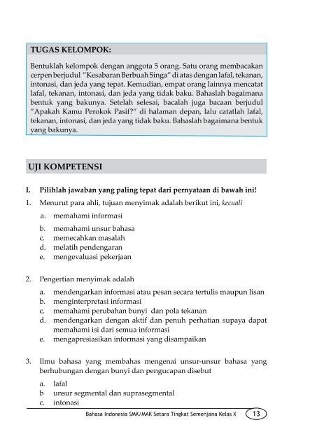 Bahasa Indonesia 1: untuk SMK/MAK